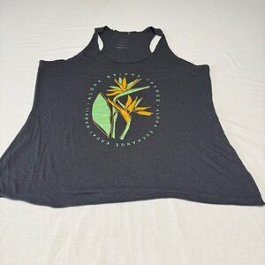 Aloha Brings change Charcoal Graphic Tank Women’s XL